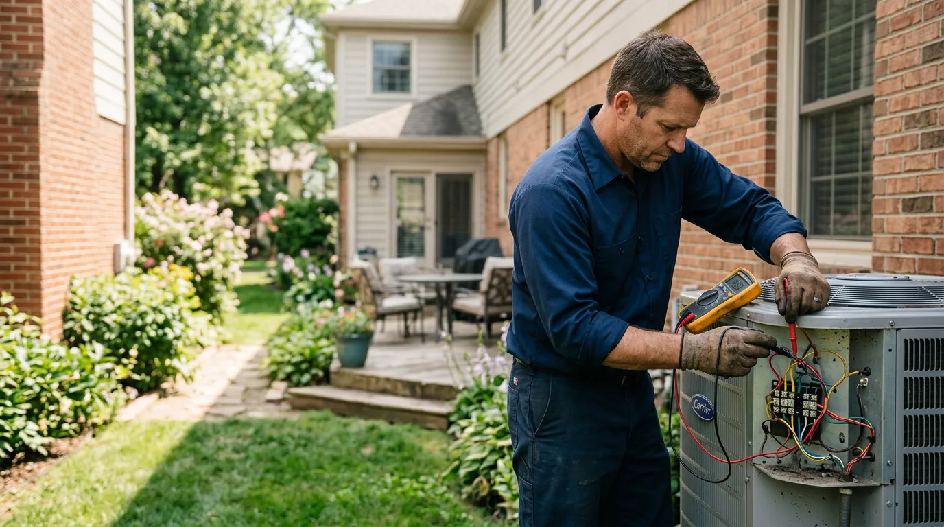 HVAC technician working near Wendover, KY